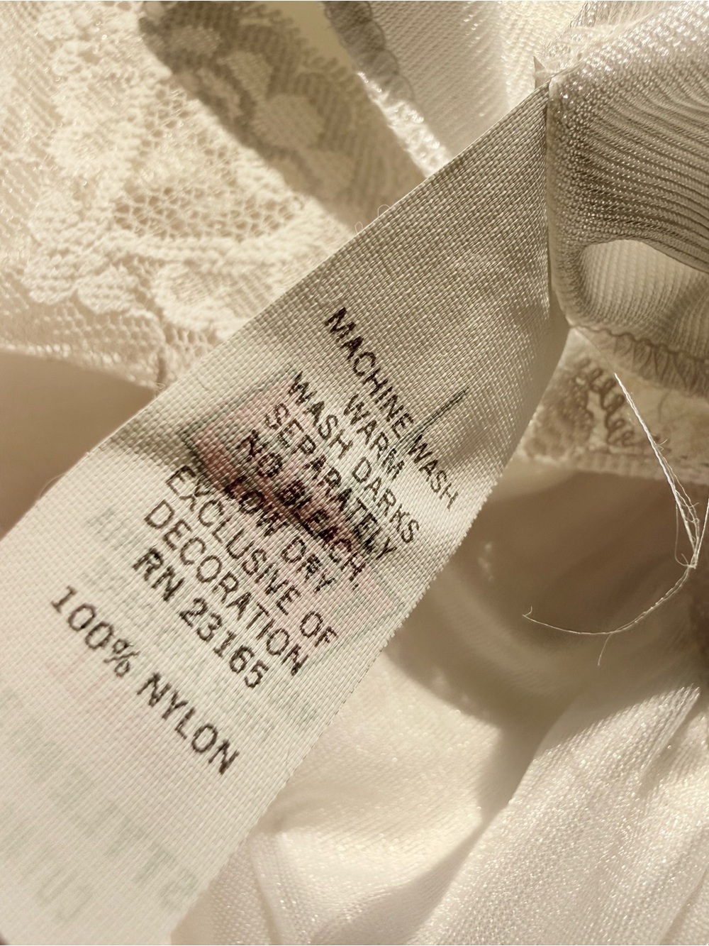Vintage 1950s 1960s Tosca White Chiffon Lace Peignoir Set Bridal Nightgown Small - Picture 13 of 16